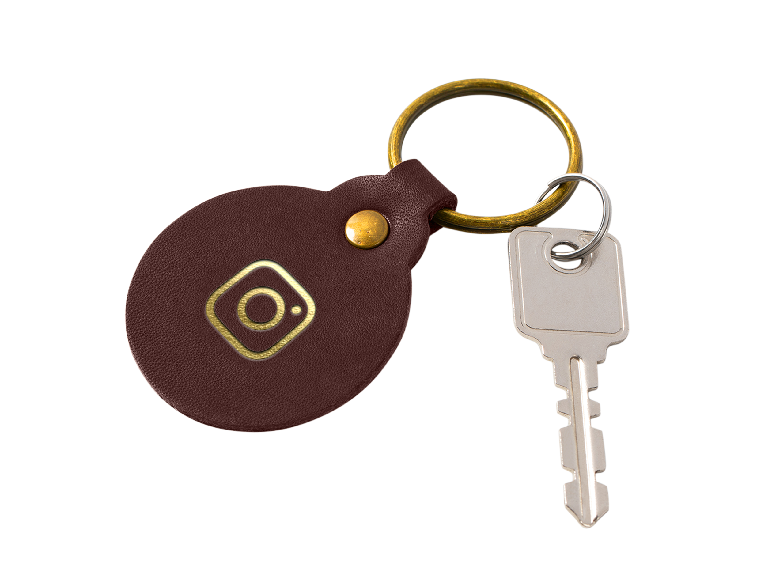 Circle Key Fob | Full Grain Leather | Made in USA