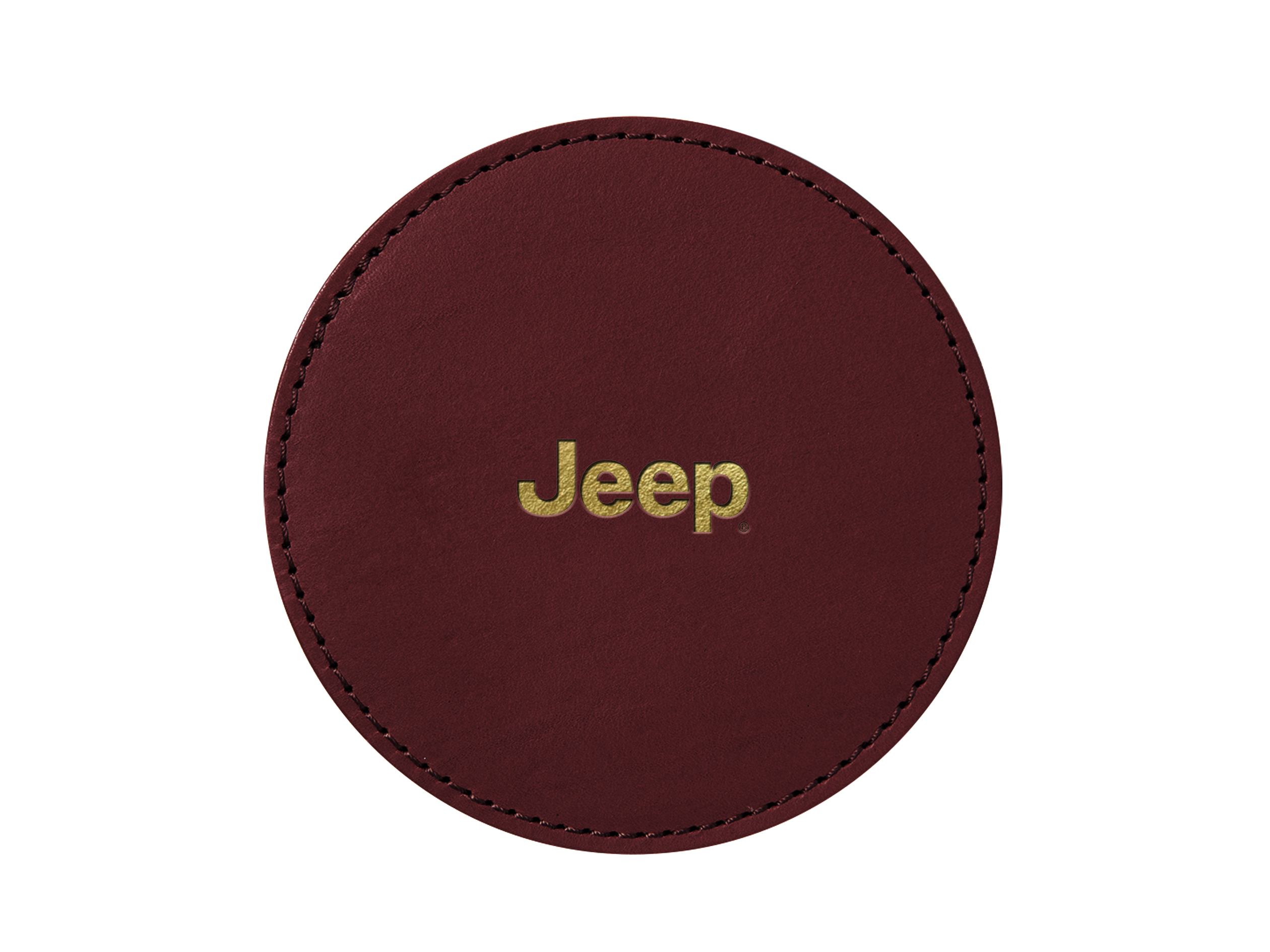 Round Coasters (Set of 4) | Full Grain Leather | Made in USA