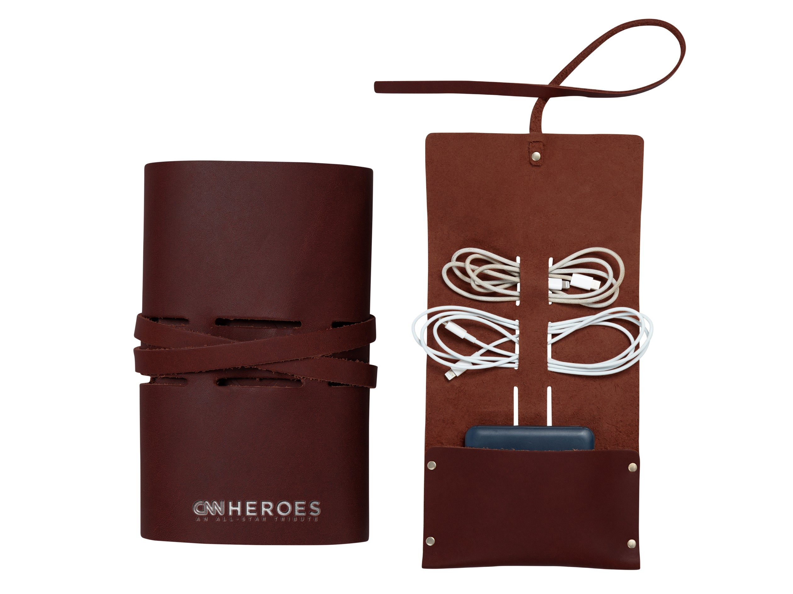 Tech Accessory Roll | Full Grain Leather | Made in USA