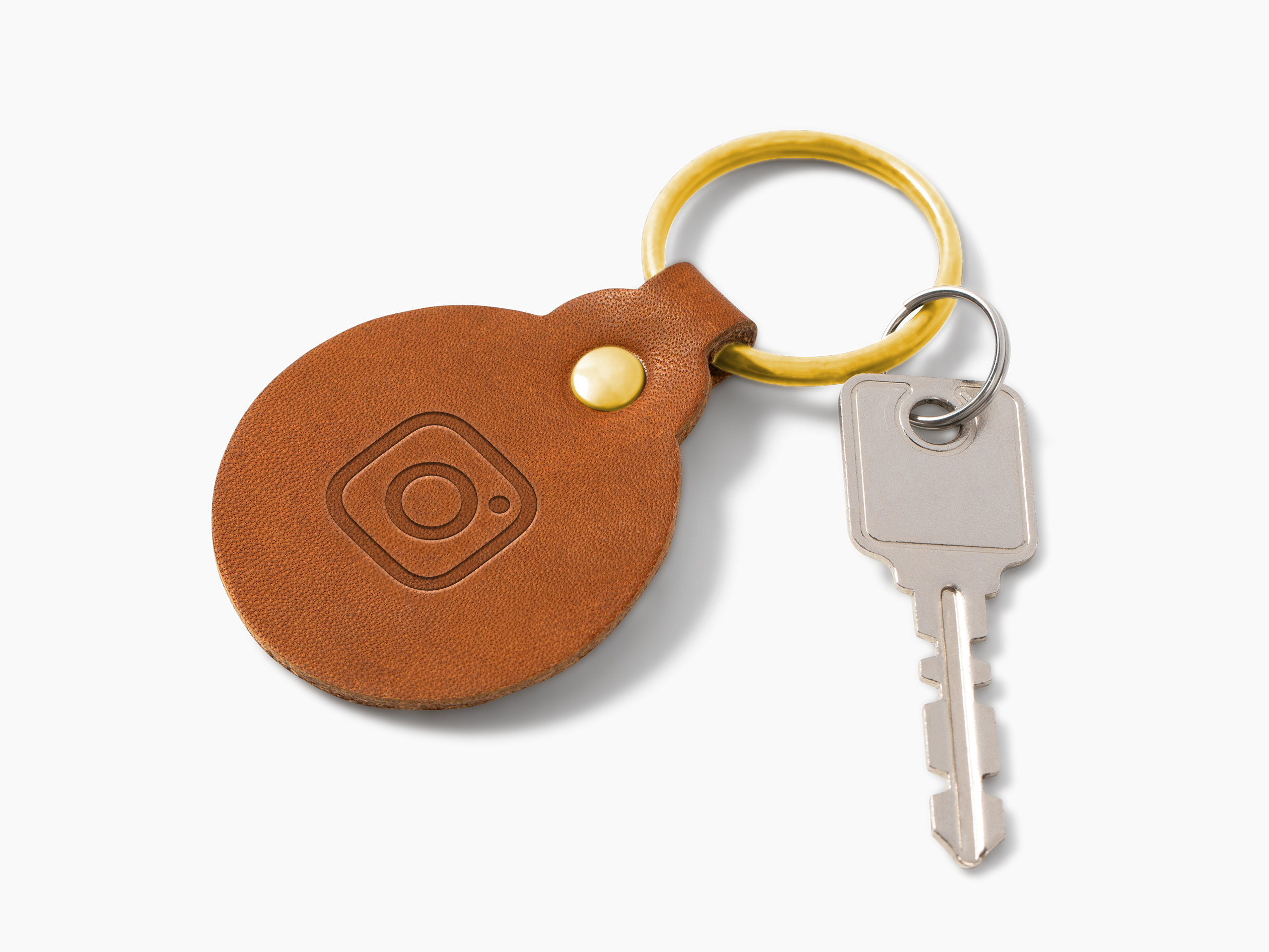 Circle Key Fob | Full Grain Leather | Made in USA