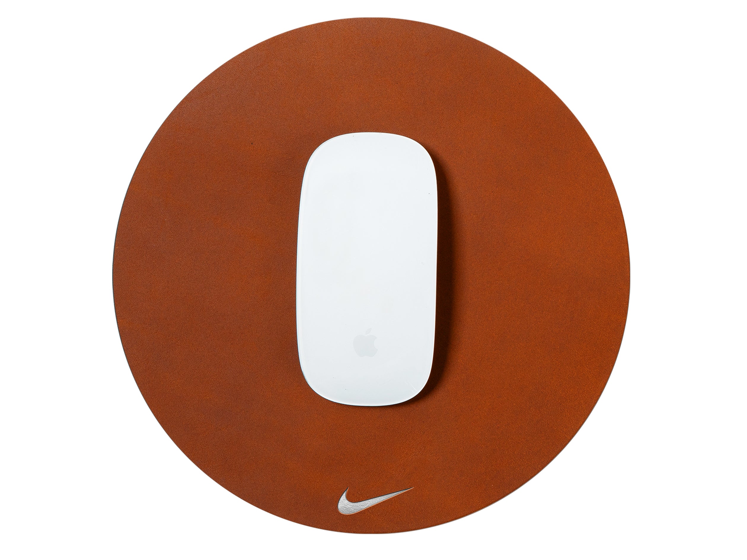 Round Mouse Pad | Full Grain Leather | Made in USA