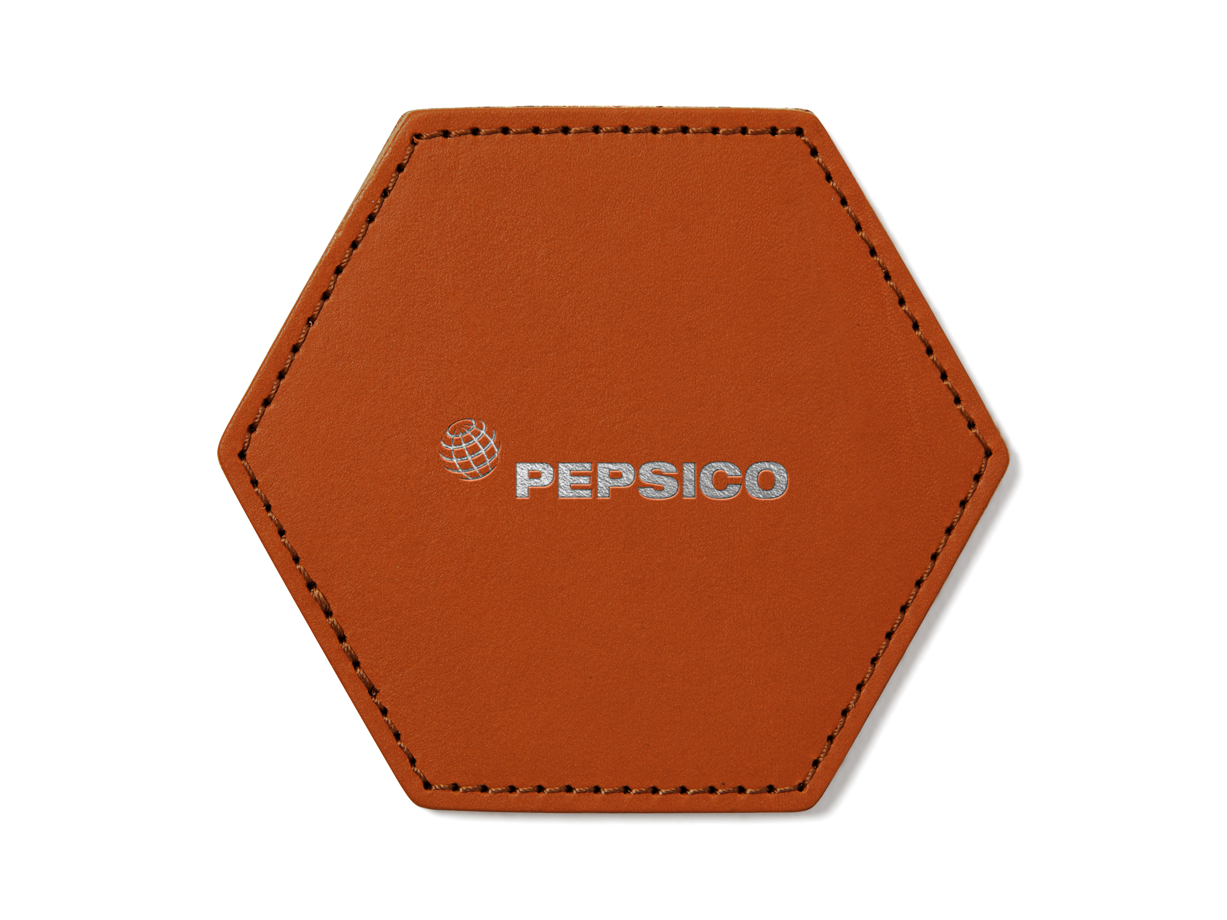 Hexagon Coasters (Set of 4) | Full Grain Leather | Made in USA
