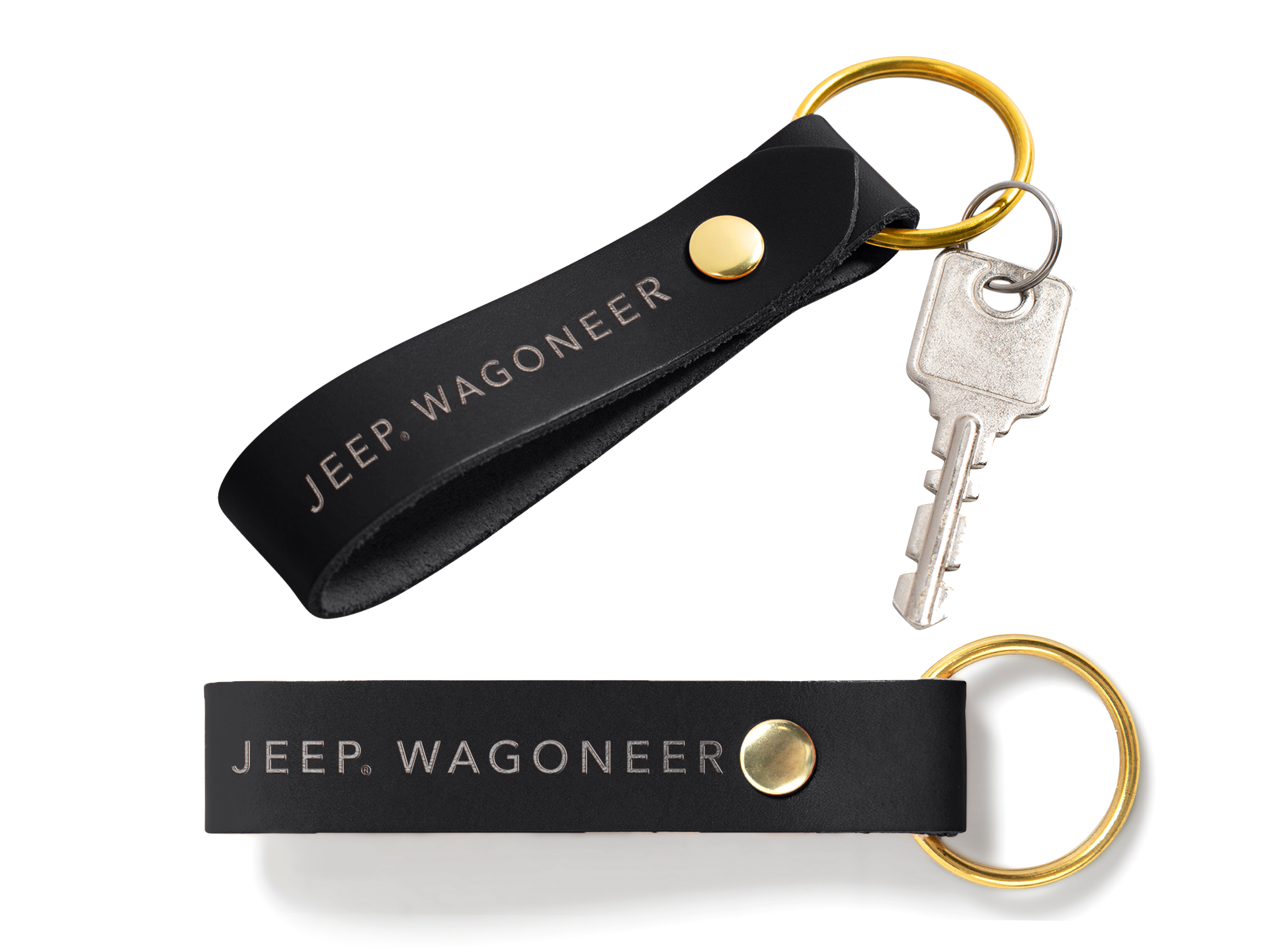 Double Sided Loop Keychain | Full Grain Leather | Made in USA