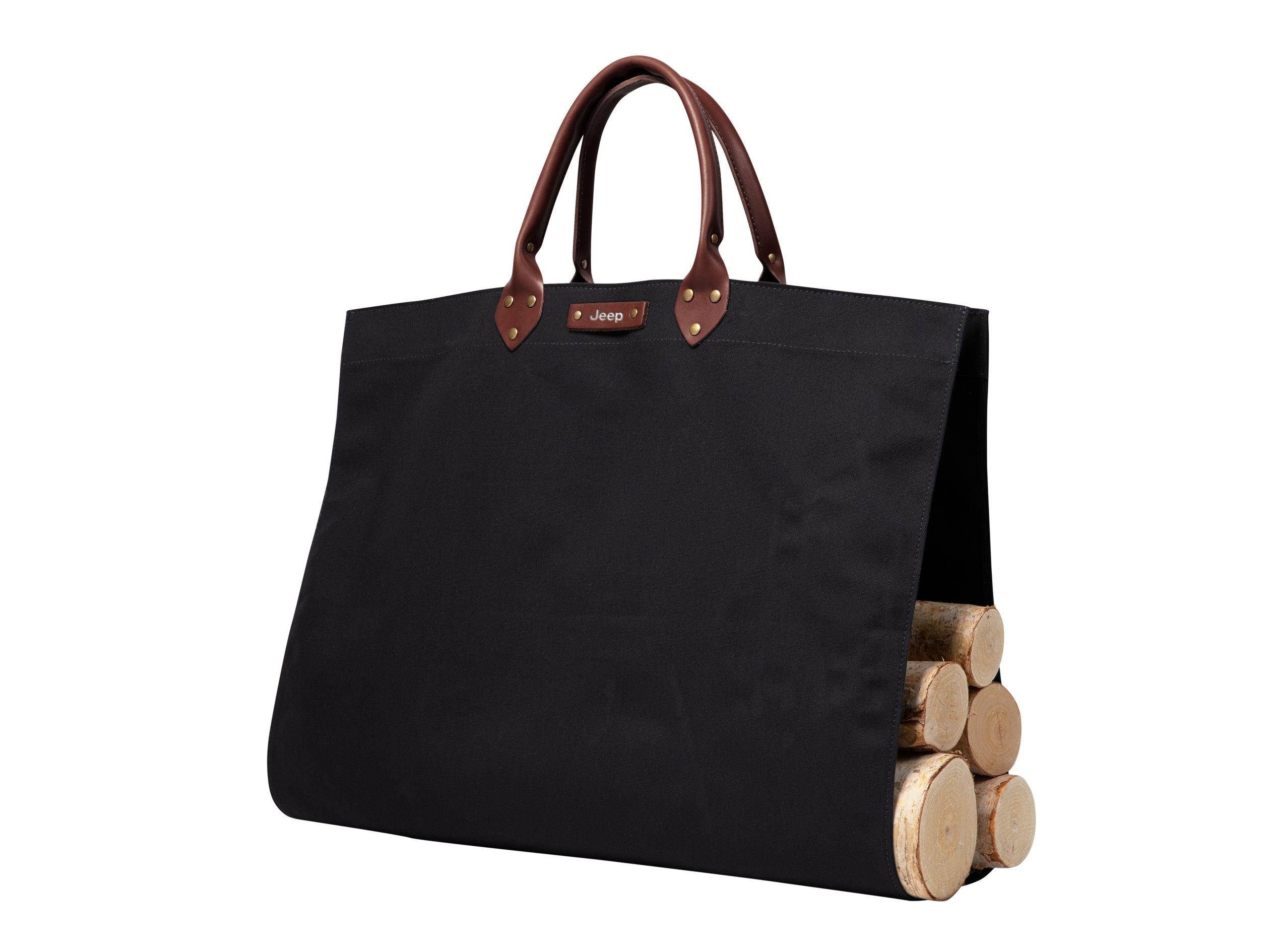 Canvas Log Carrier | Premium Leather | Made in USA