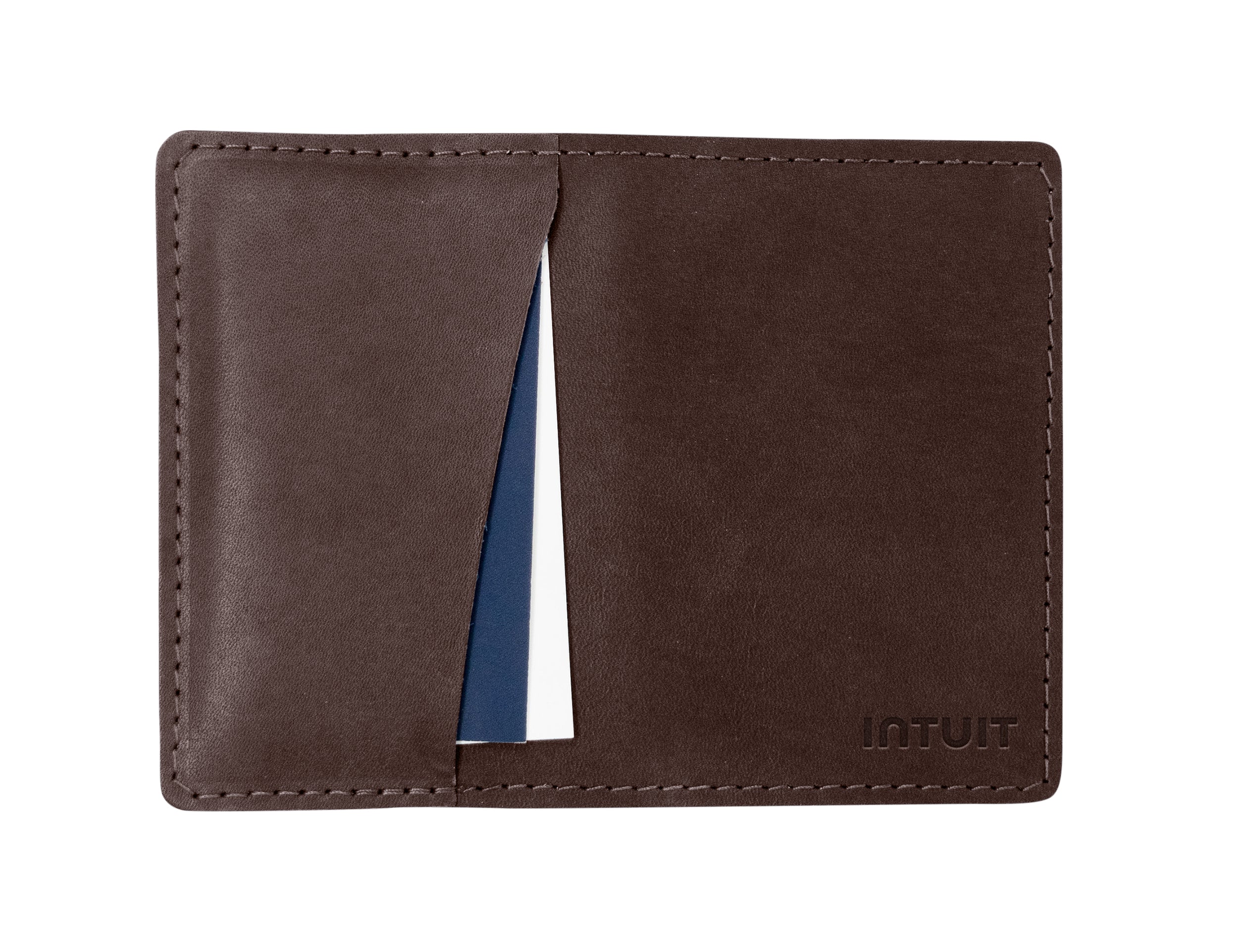 Folded Card Holder | Full Grain Leather | Made in USA
