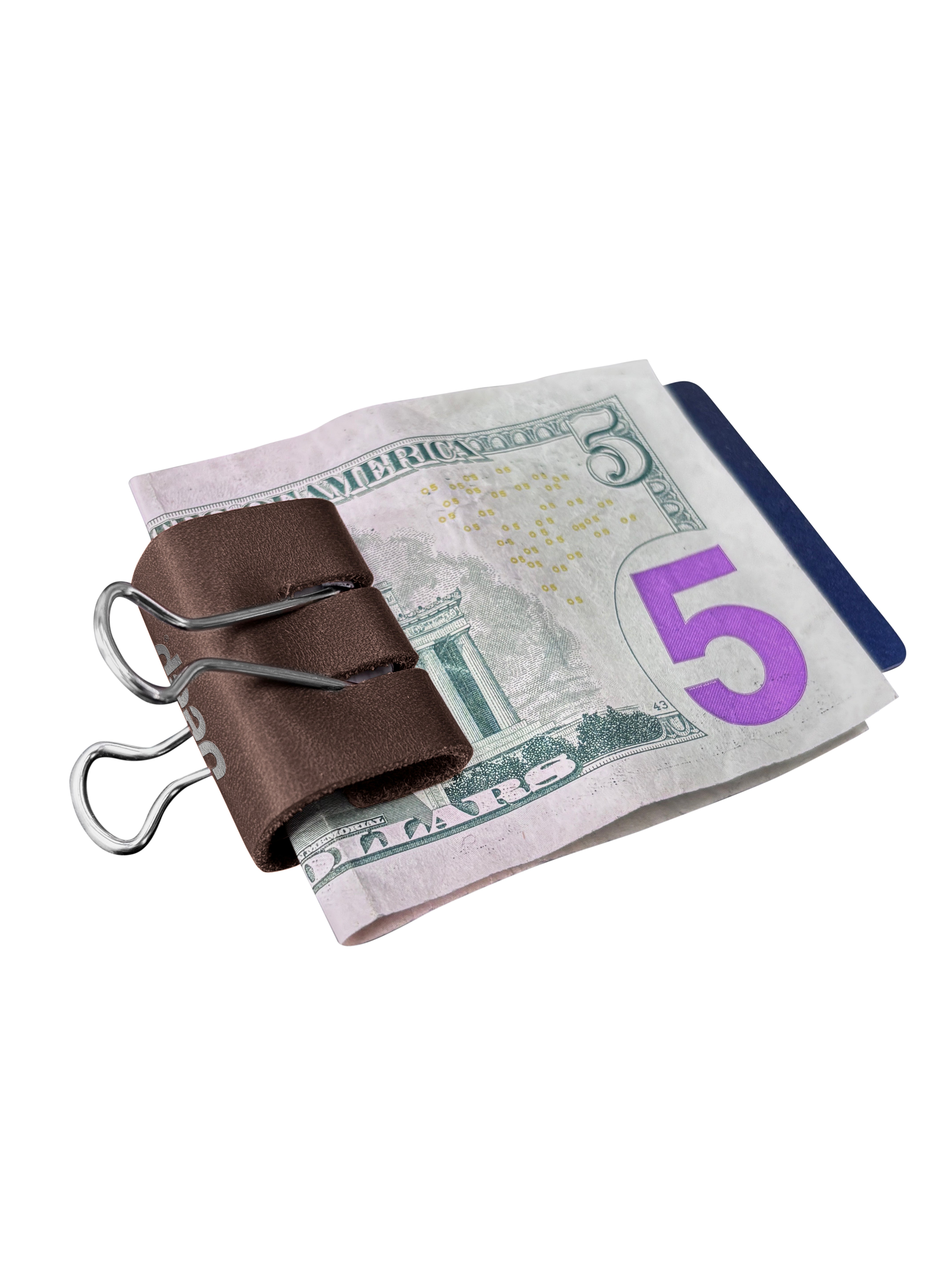 Leather Money Clip Wallet, custom logo leather promo product made in USA by Corium (8)