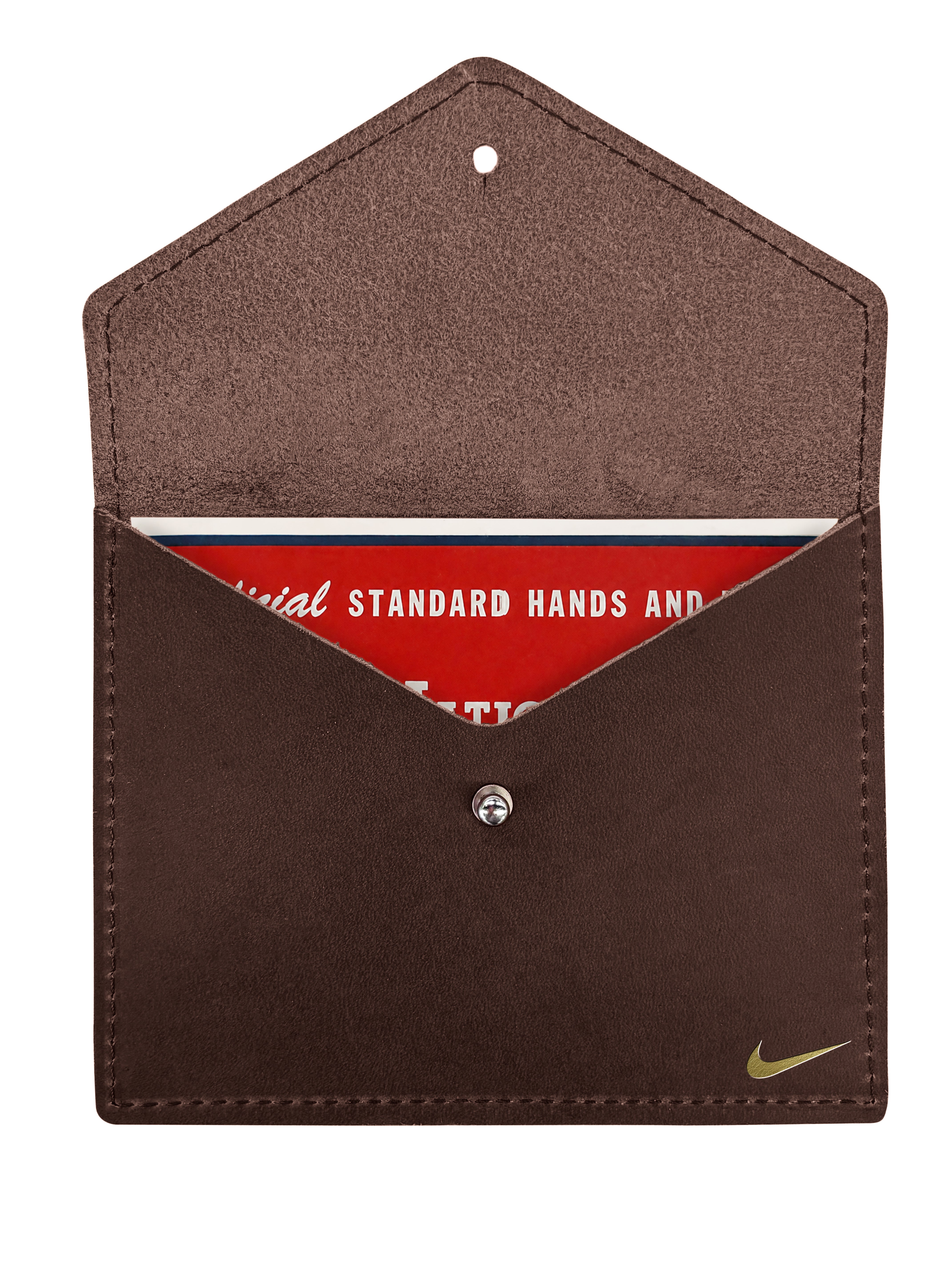 Large Mahjong Card Holder – Full-Grain Leather, Handmade in USA