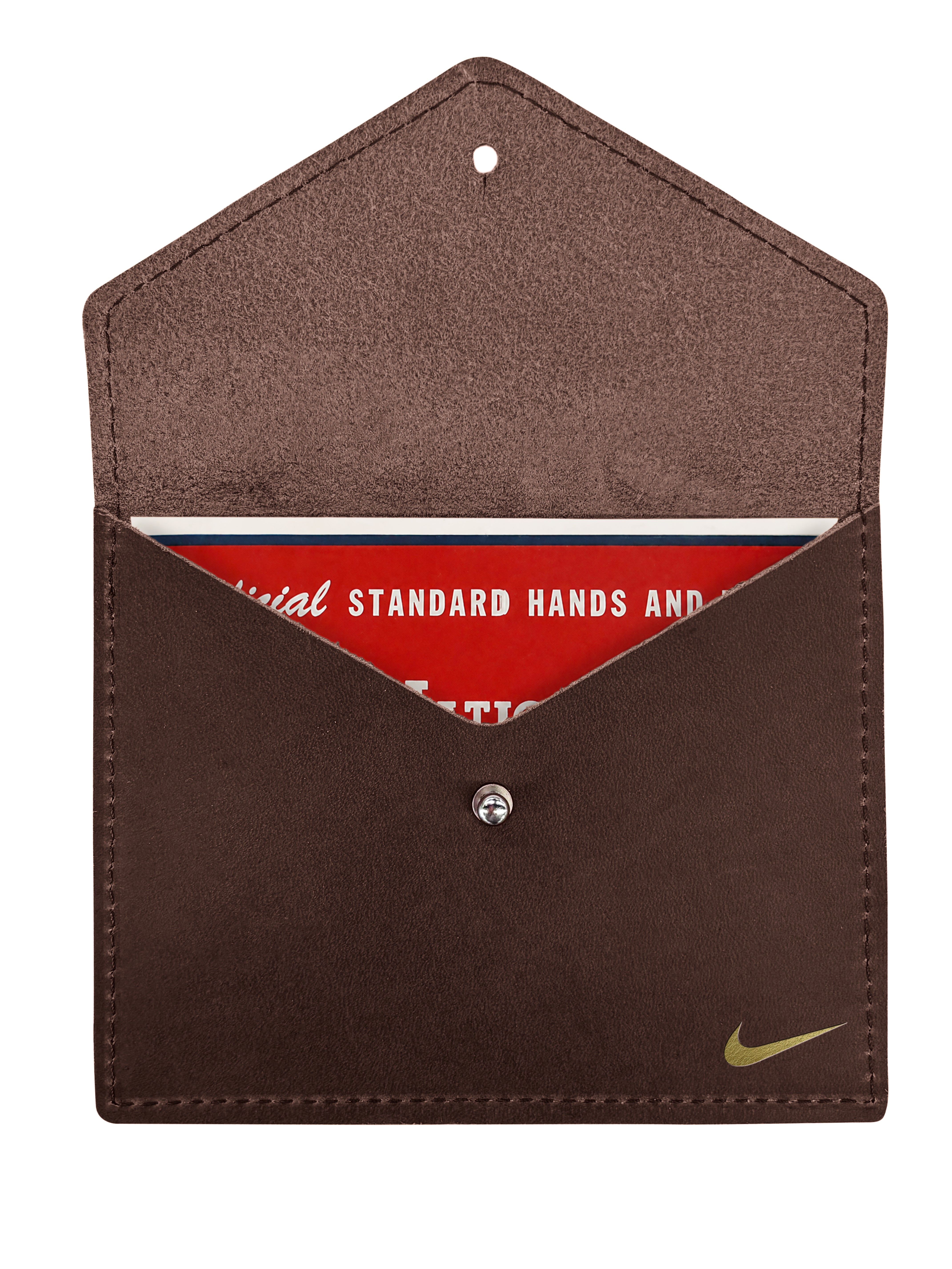 Personalized Leather Mahjong Card Holder – Full-Grain Leather Mah Jongg Envelope, Handmade in USA