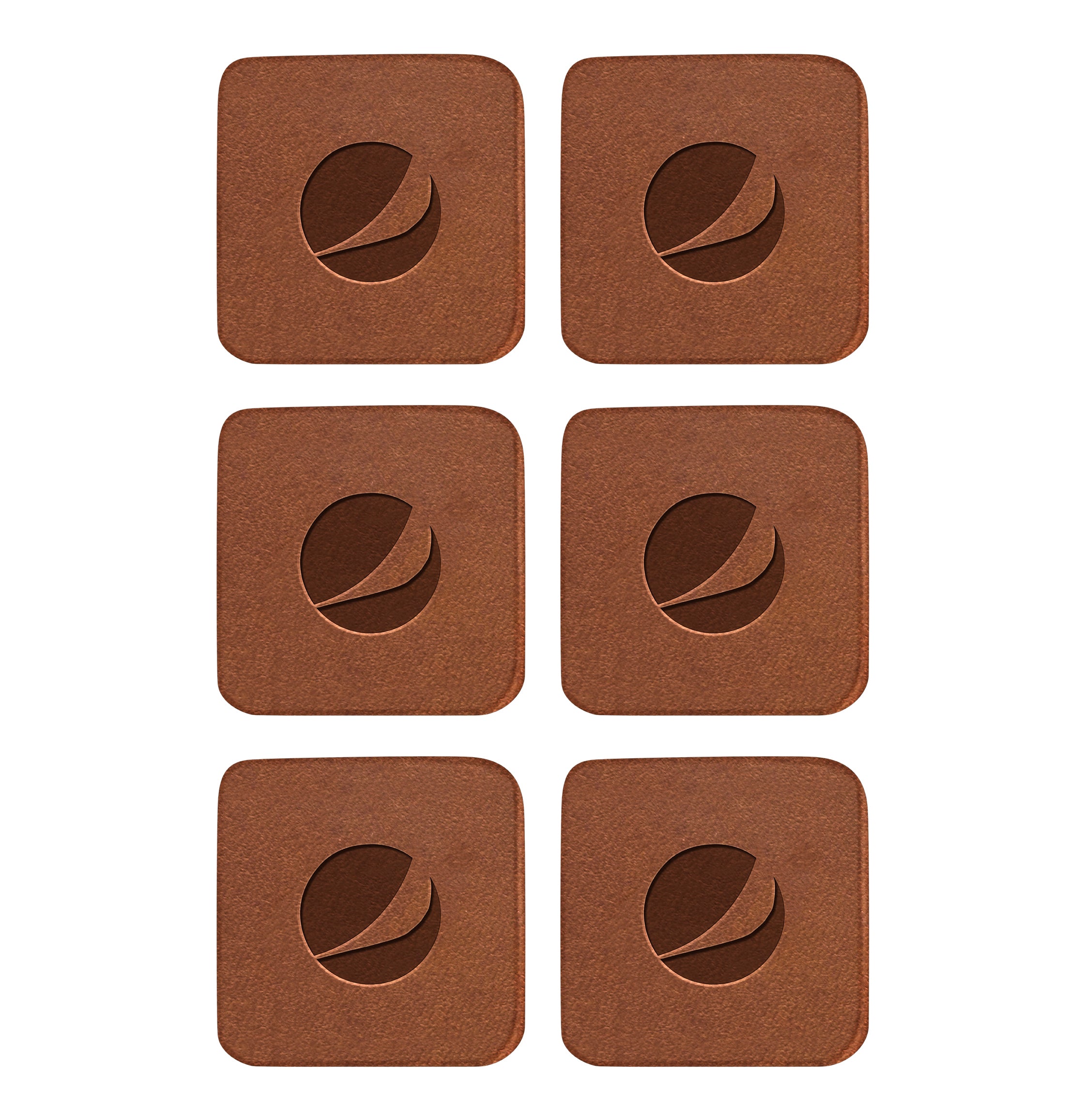 Mini Magnets Set of 6 | Full Grain Leather | Made in USA