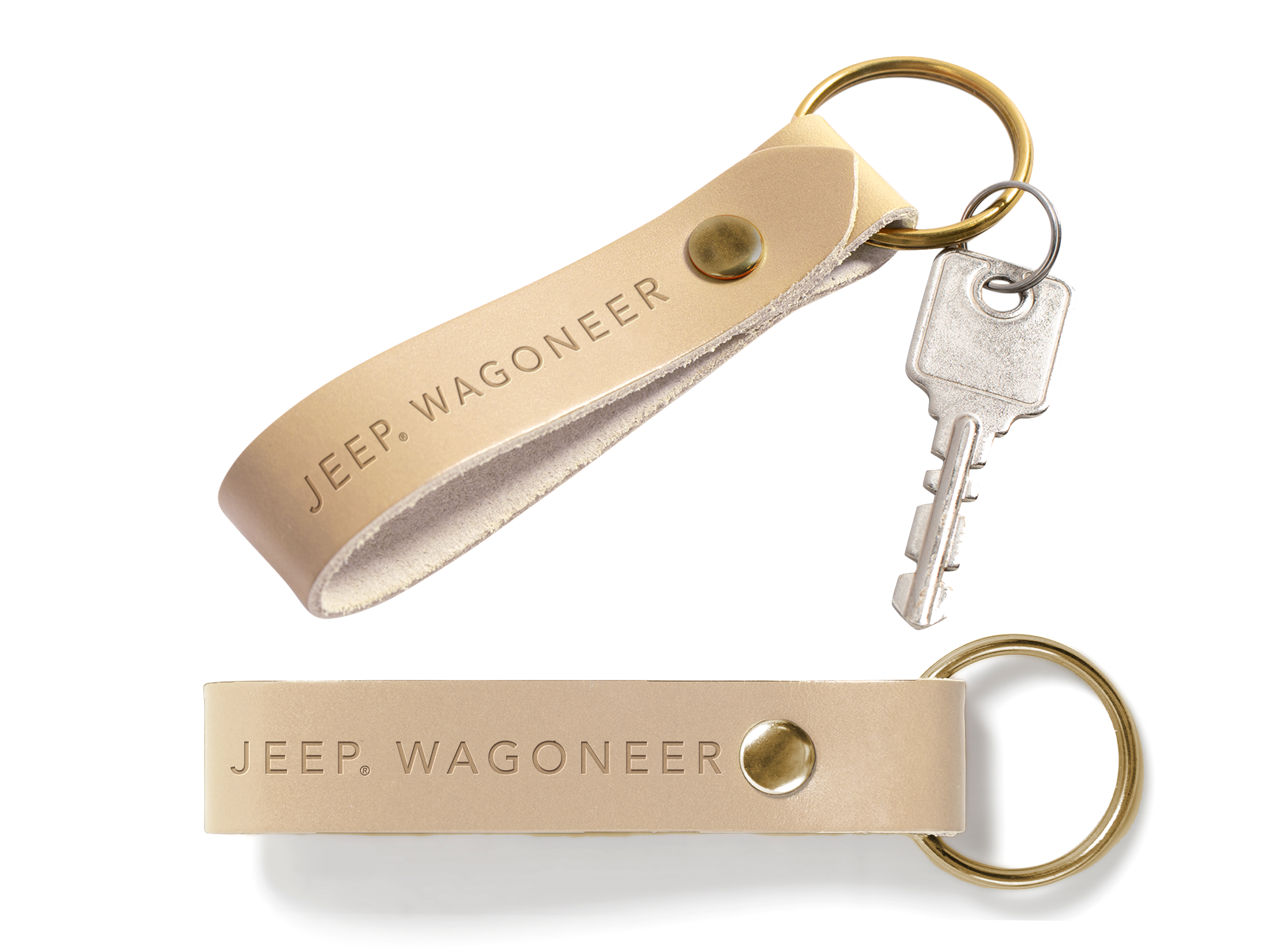 Double Sided Loop Keychain | Full Grain Leather | Made in USA