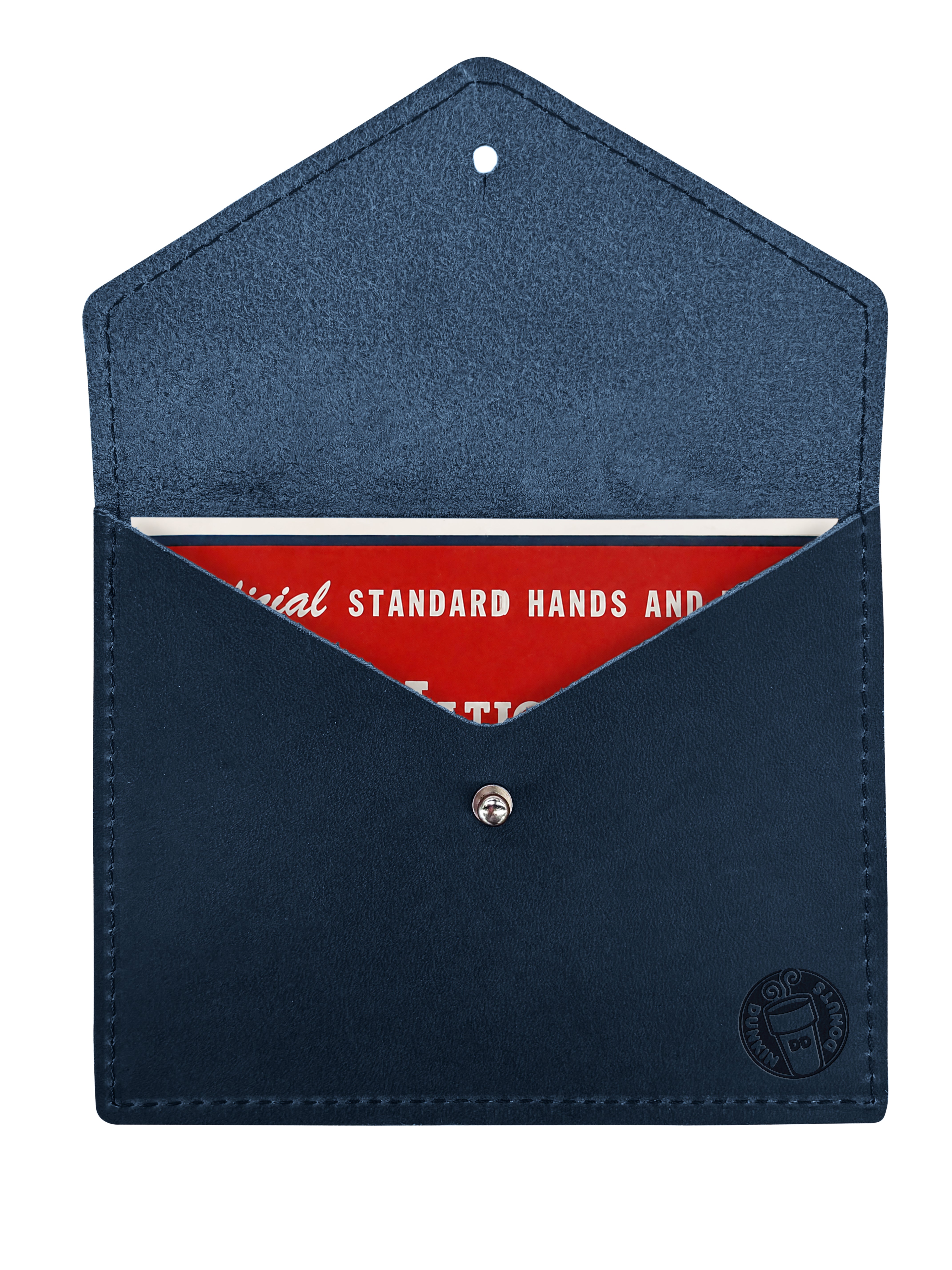 Personalized Leather Mahjong Card Holder – Full-Grain Leather Mah Jongg Envelope, Handmade in USA