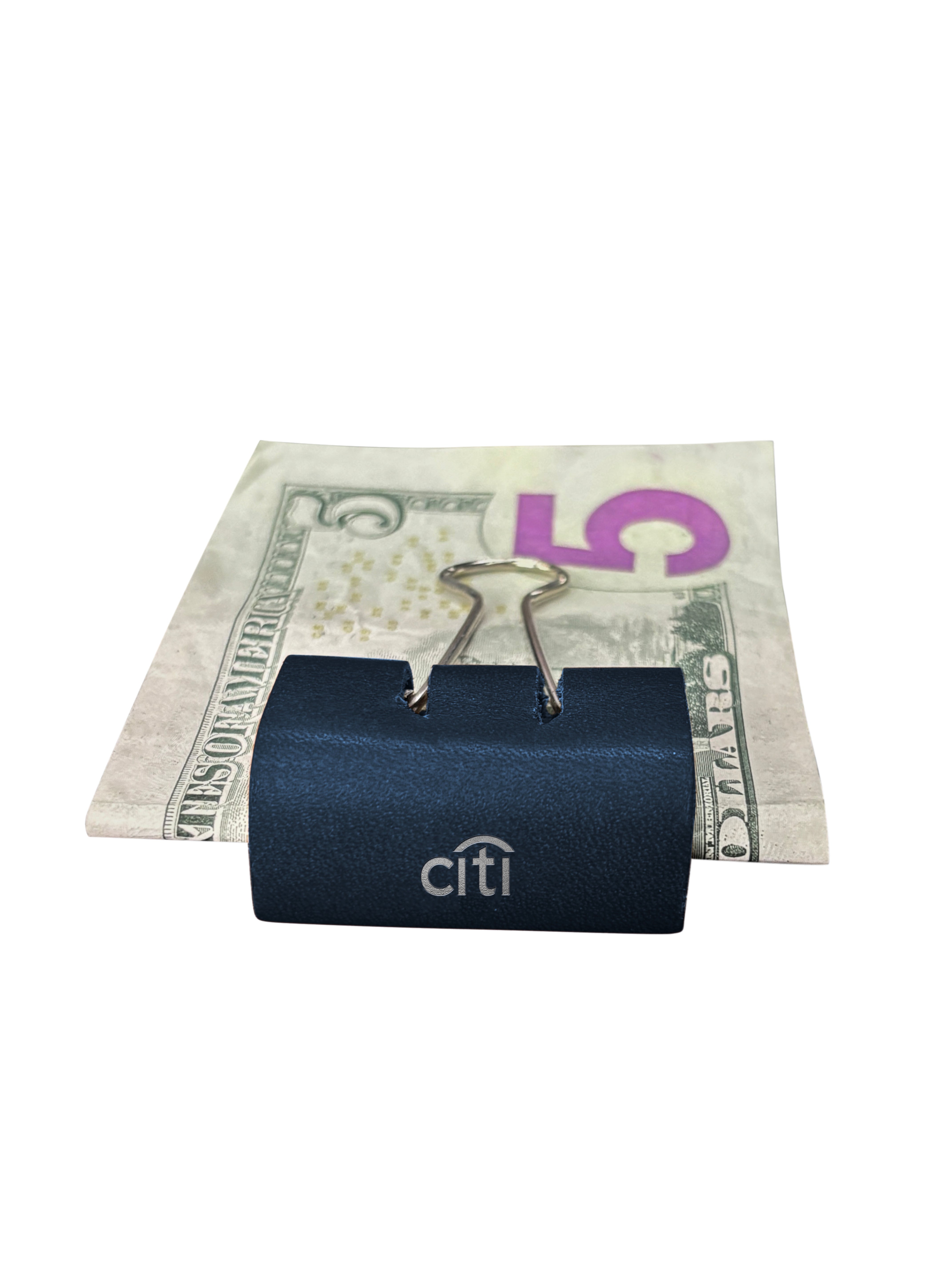 Leather Money Clip Wallet, custom logo leather promo product made in USA by Corium (9)