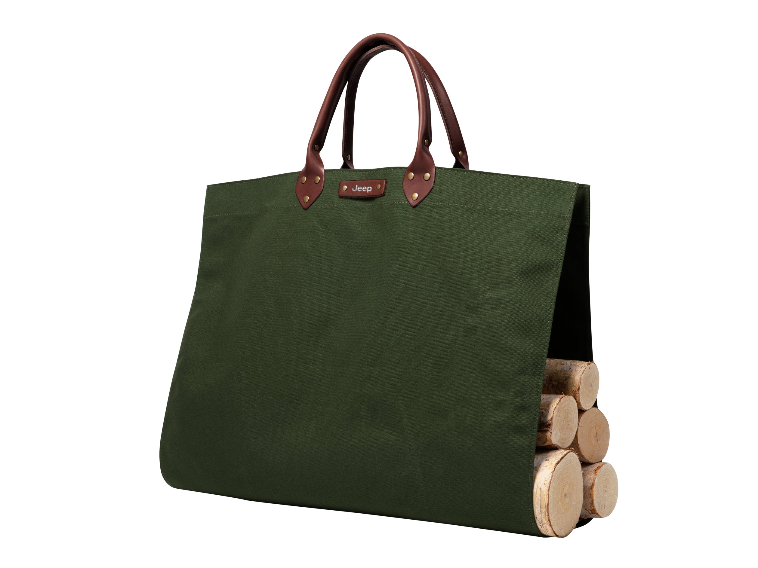 Canvas Log Carrier | Premium Leather | Made in USA