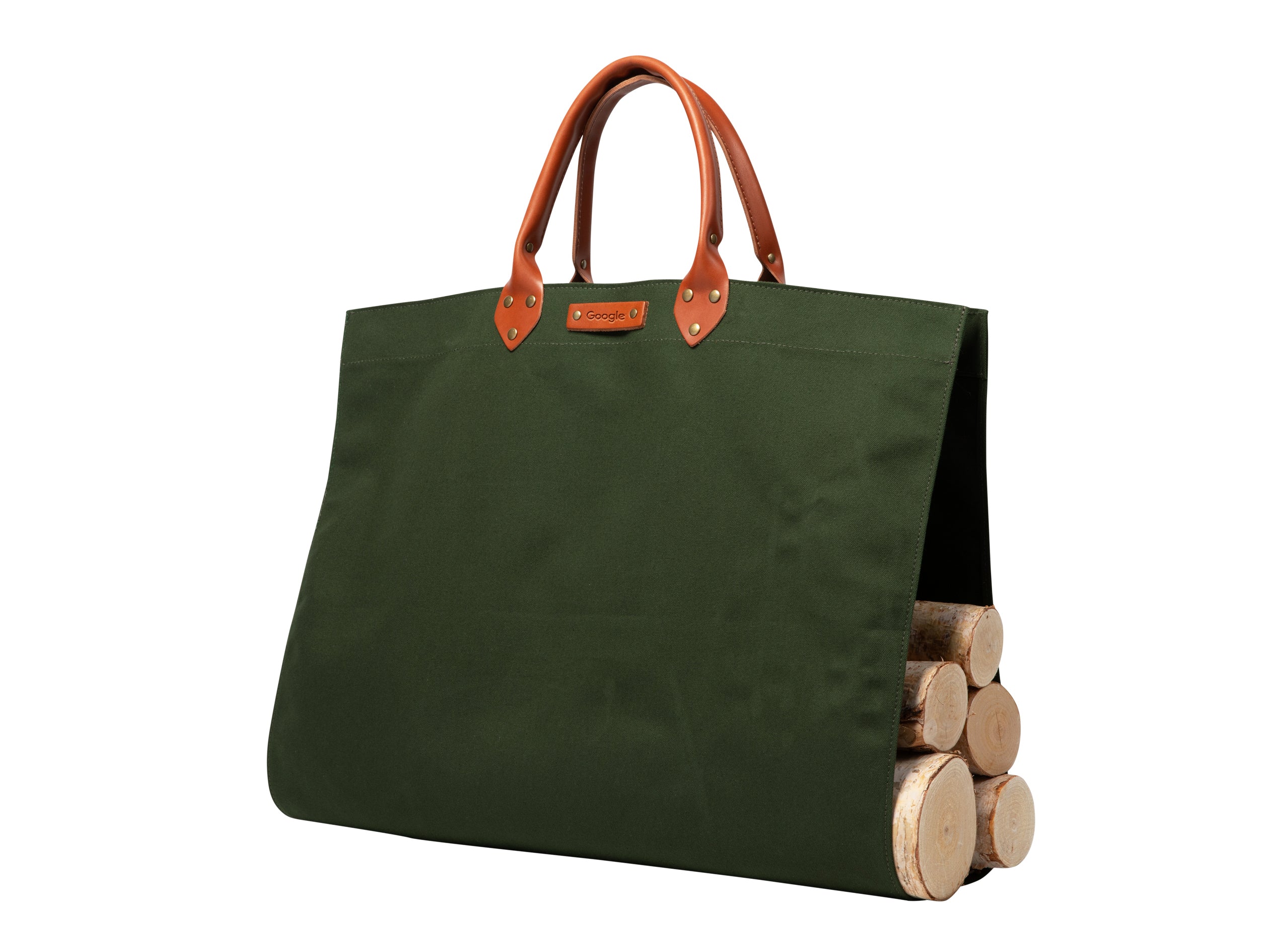 Canvas Log Carrier | Premium Leather | Made in USA