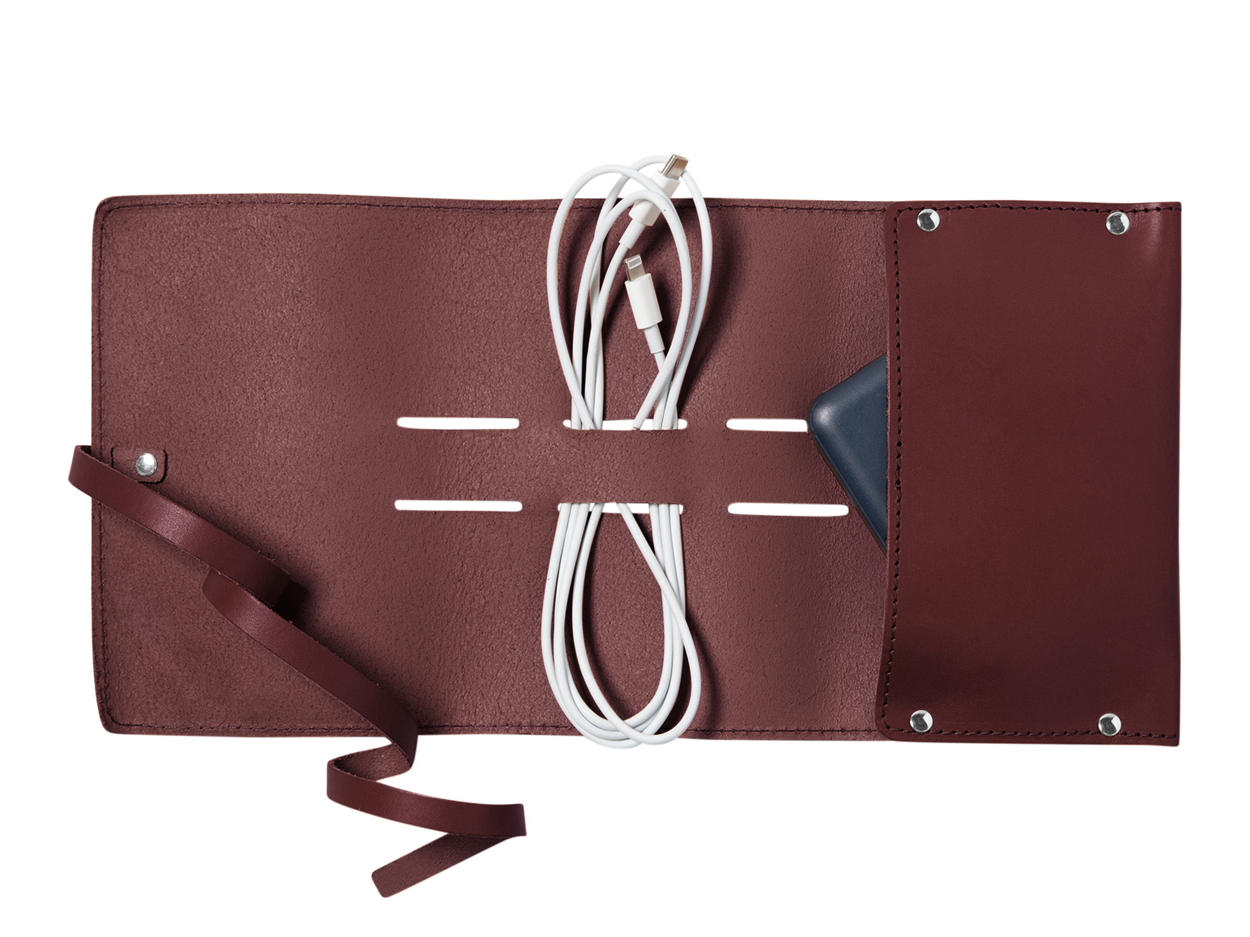 Tech Accessory Roll | Full Grain Leather | Made in USA