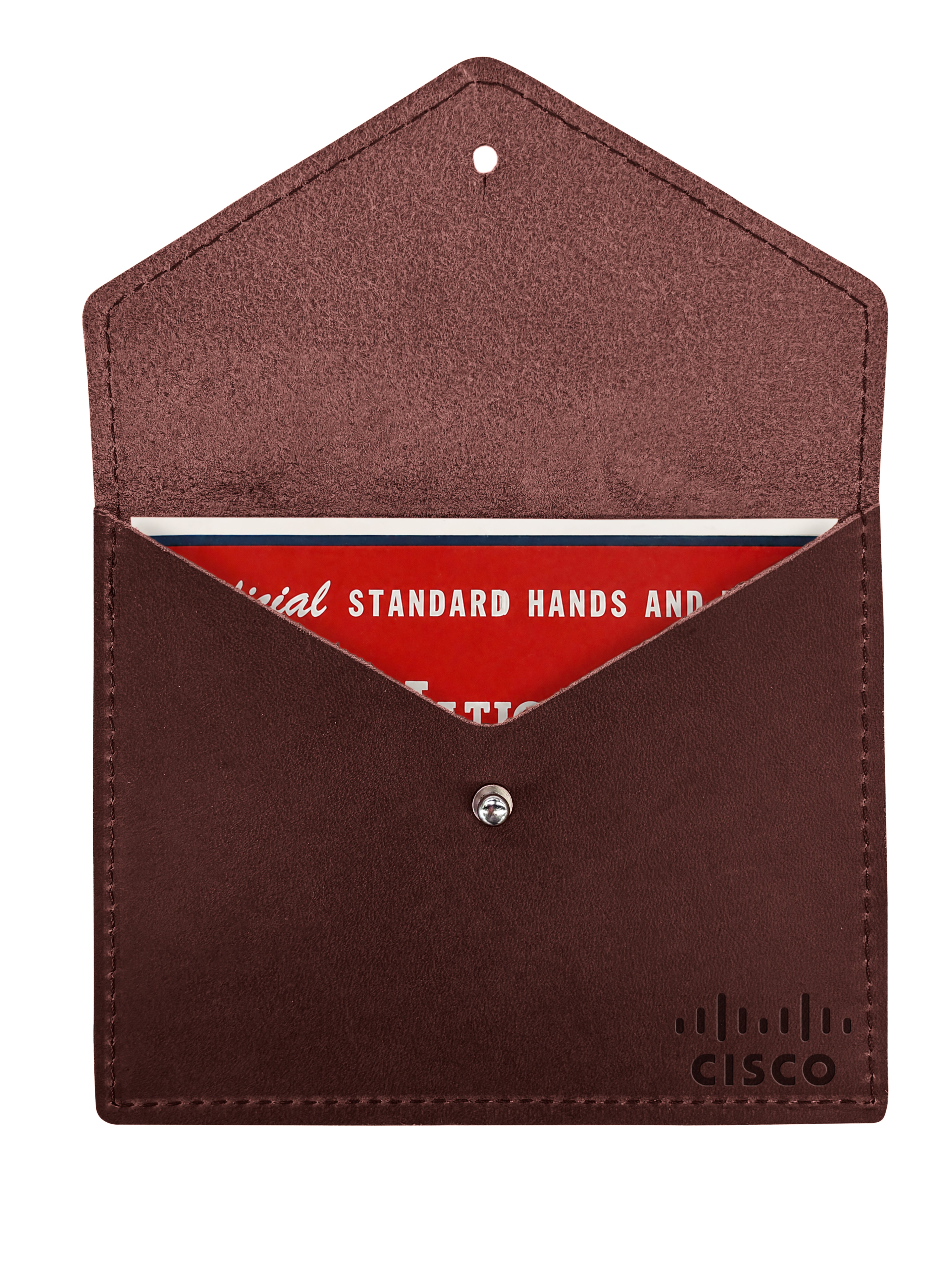 Personalized Leather Mahjong Card Holder – Full-Grain Leather Mah Jongg Envelope, Handmade in USA